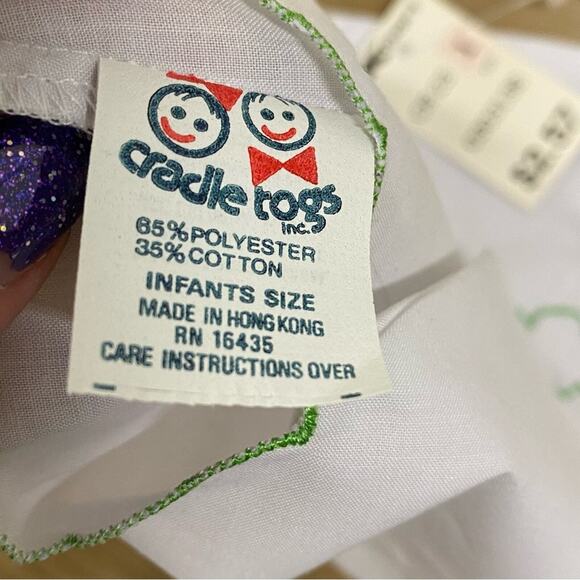 Vintage Baby Infant Sheep Top with orig. tag Cradle Tog Deadstock NWT - Picture 3 of 6